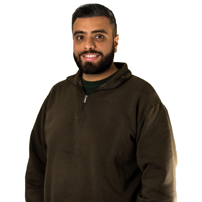 Billy Somal smiling at the camera