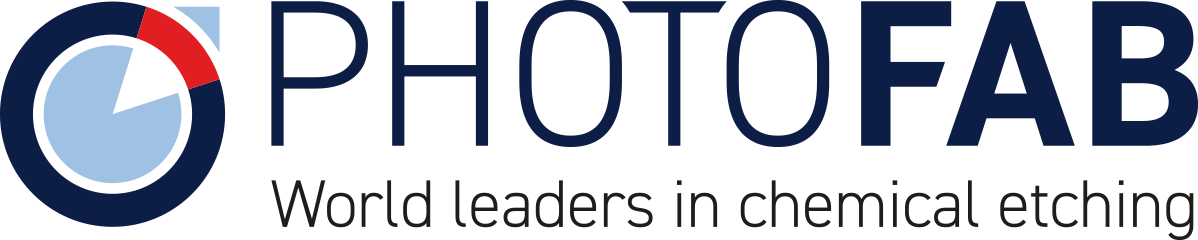 Photofab logo that reads 'World leaders in chemical etching'